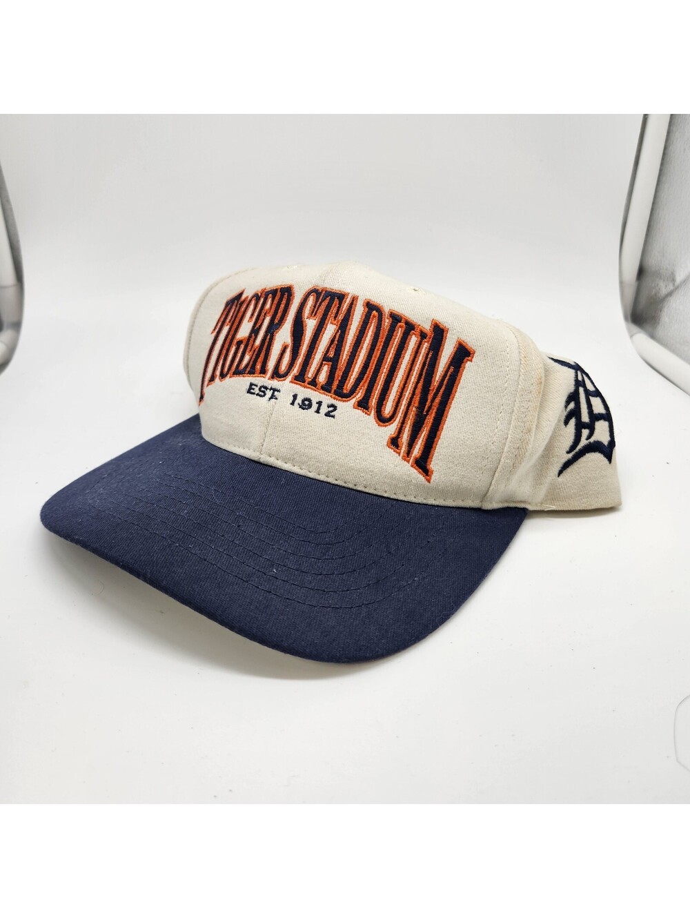 Vintage 90s Detroit Tigers Tiger Stadium Twins Enterprise Snapback Hat MLB Cap